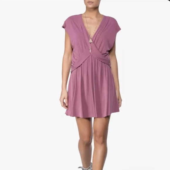 NWT Free People Mulberry Draped Dress ☮️ - Picture 7 of 8